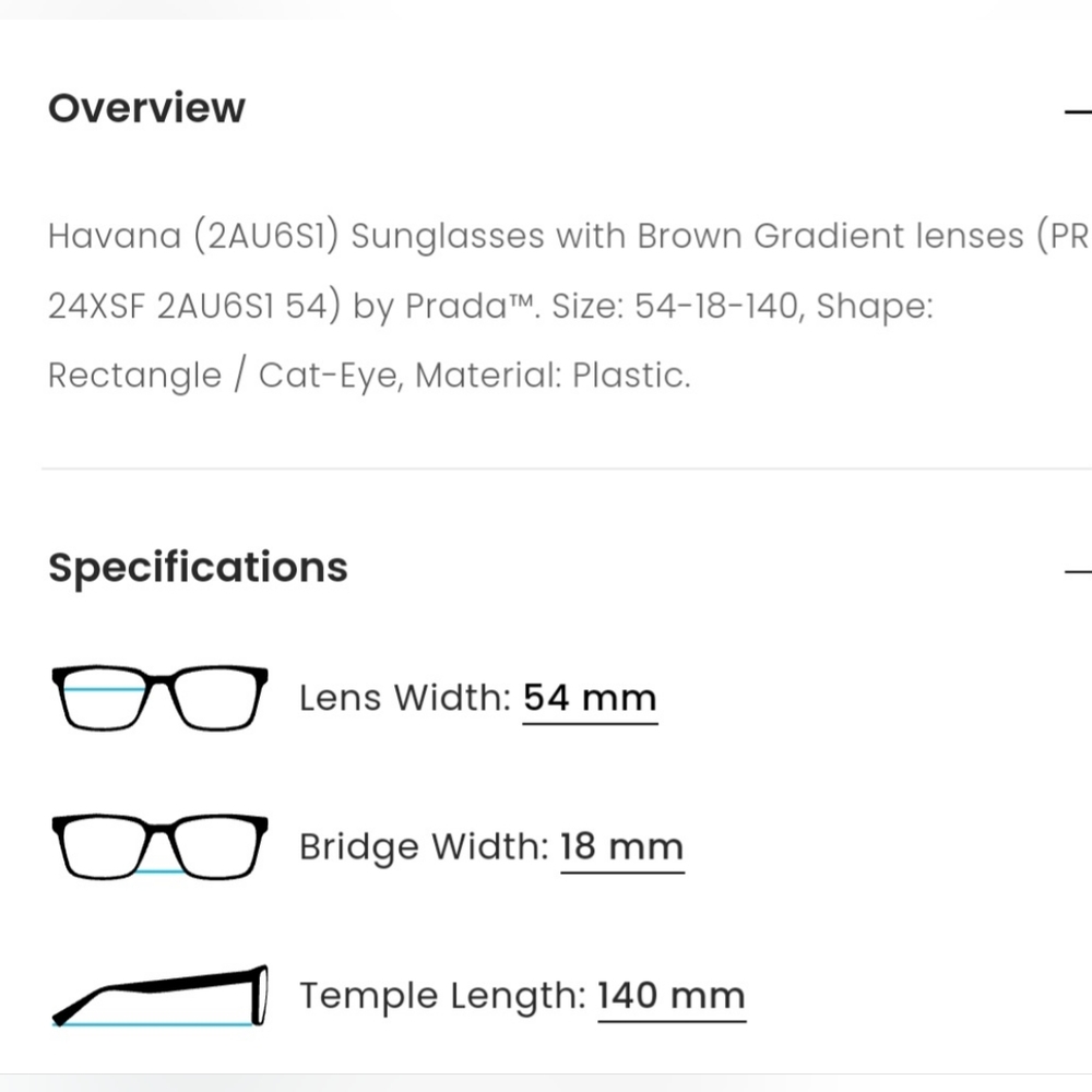 Brand new PRADA brown havana gradient-lens cat-eye sunglasses. - Picture 12 of 15